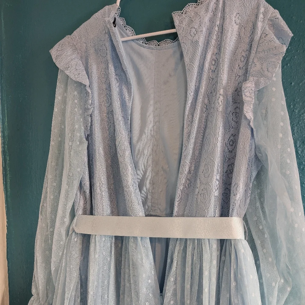 Light Blue Spring Dress - Picture 6 of 8